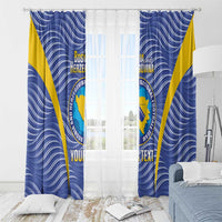 Custom Bosnia and Herzegovina Football Window Curtain Come On Zmajevi