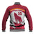 Custom Latvia Football Baseball Jacket Go Wolves Latvija Folk Pattern