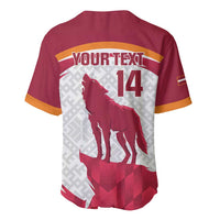 Custom Latvia Football Baseball Jersey Go Wolves Latvija Folk Pattern
