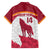 Custom Latvia Football Family Matching Off The Shoulder Long Sleeve Dress and Hawaiian Shirt Go Wolves Latvija Folk Pattern
