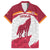 Custom Latvia Football Family Matching Off Shoulder Short Dress and Hawaiian Shirt Go Wolves Latvija Folk Pattern