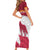 Custom Latvia Football Family Matching Short Sleeve Bodycon Dress and Hawaiian Shirt Go Wolves Latvija Folk Pattern