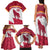 Custom Latvia Football Family Matching Tank Maxi Dress and Hawaiian Shirt Go Wolves Latvija Folk Pattern