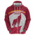 Custom Latvia Football Hoodie Go Wolves Latvija Folk Pattern
