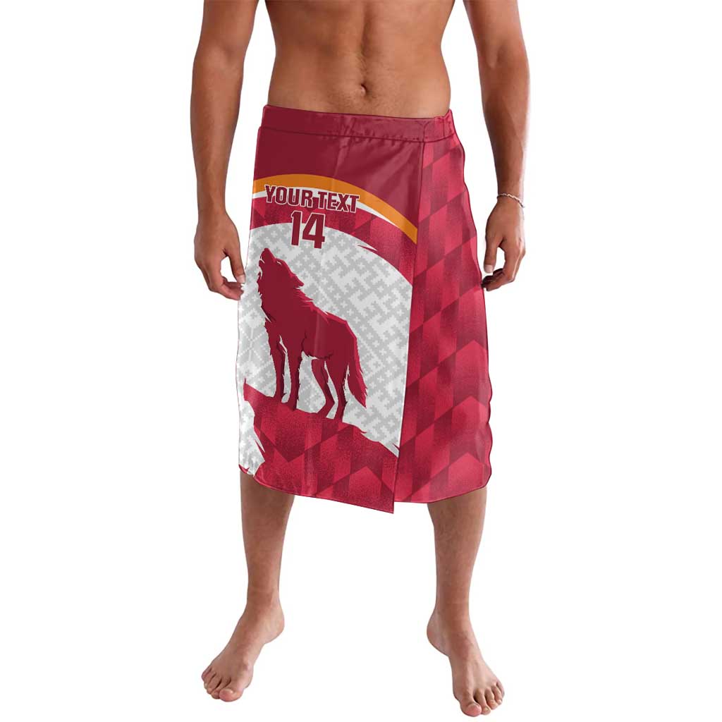 Custom Latvia Football Lavalava Go Wolves Latvija Folk Pattern