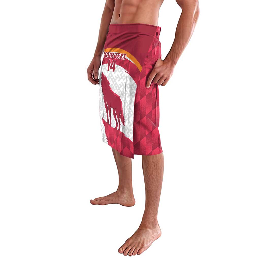 Custom Latvia Football Lavalava Go Wolves Latvija Folk Pattern