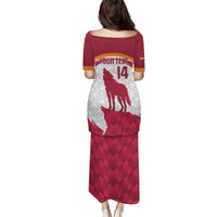 Custom Latvia Football Puletasi Go Wolves Latvija Folk Pattern