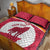 Custom Latvia Football Quilt Bed Set Go Wolves Latvija Folk Pattern