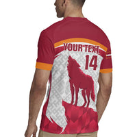 Custom Latvia Football Rugby Jersey Go Wolves Latvija Folk Pattern