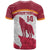 Custom Latvia Football T Shirt Go Wolves Latvija Folk Pattern