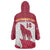 Custom Latvia Football Wearable Blanket Hoodie Go Wolves Latvija Folk Pattern