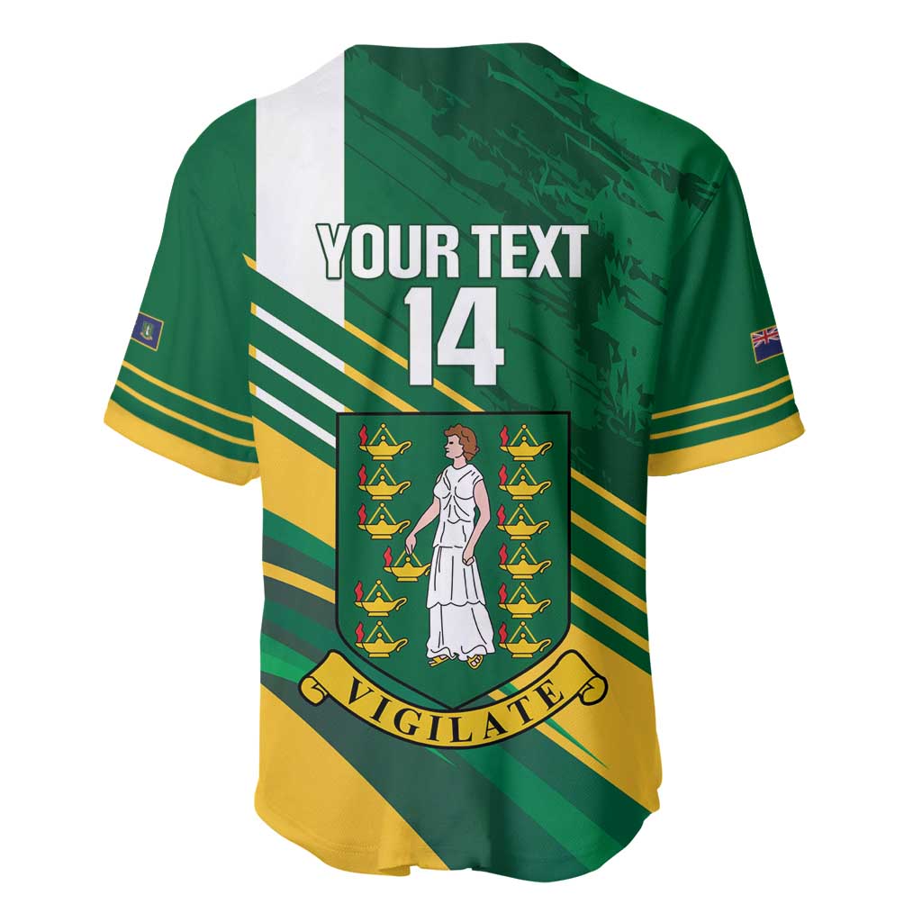 Custom British Virgin Islands Football Baseball Jersey Come On Nature Boys