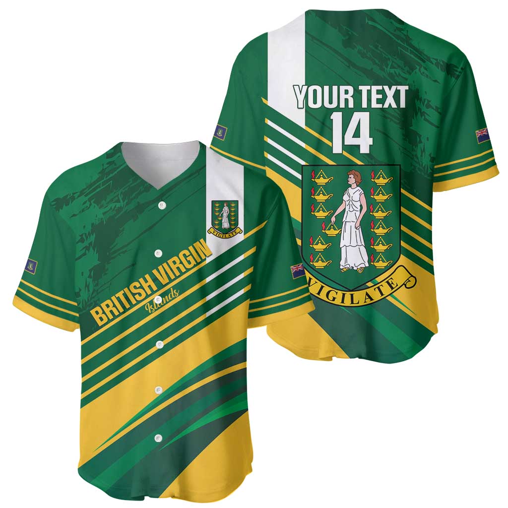 Custom British Virgin Islands Football Baseball Jersey Come On Nature Boys