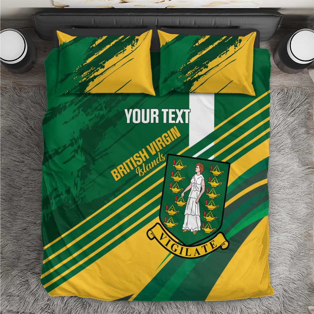 Custom British Virgin Islands Football Bedding Set Come On Nature Boys