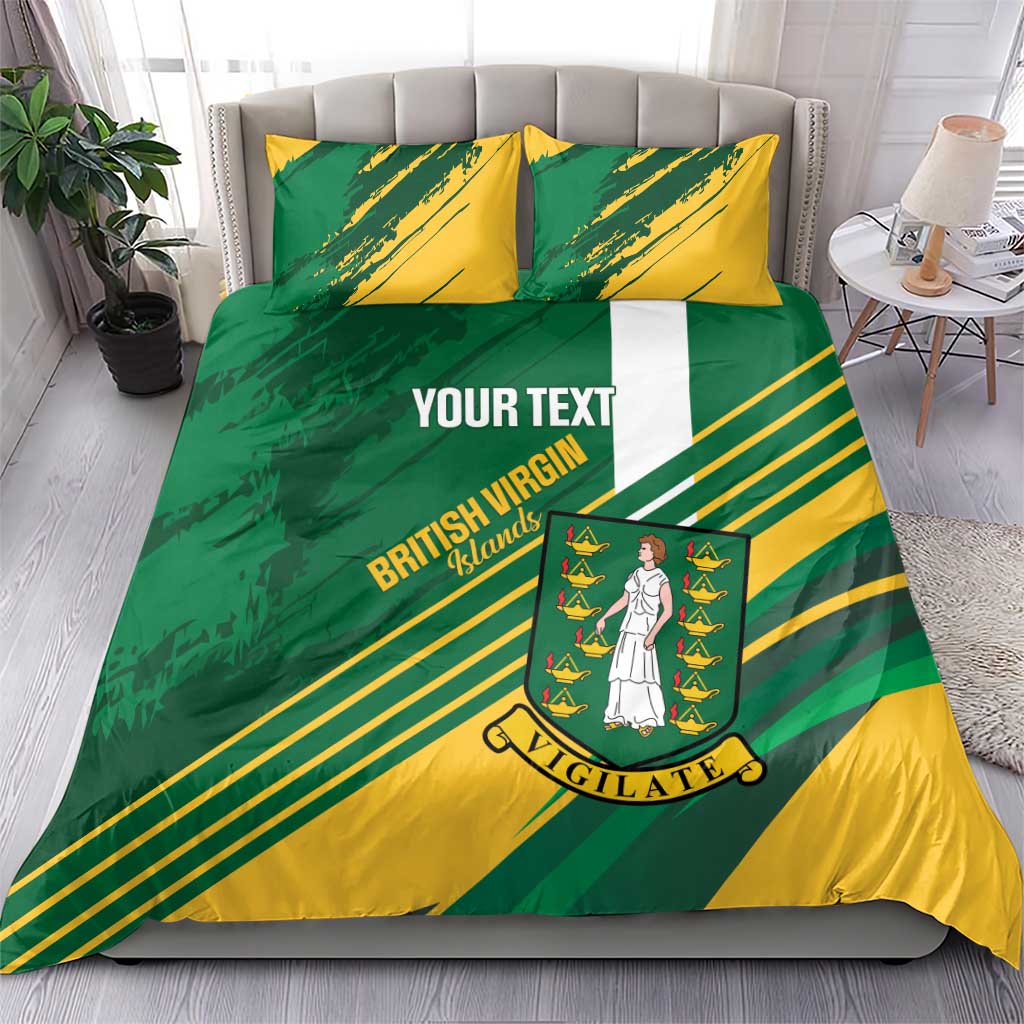 Custom British Virgin Islands Football Bedding Set Come On Nature Boys