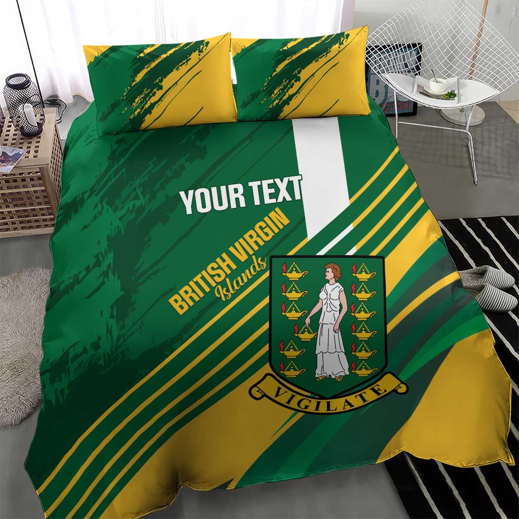 Custom British Virgin Islands Football Bedding Set Come On Nature Boys