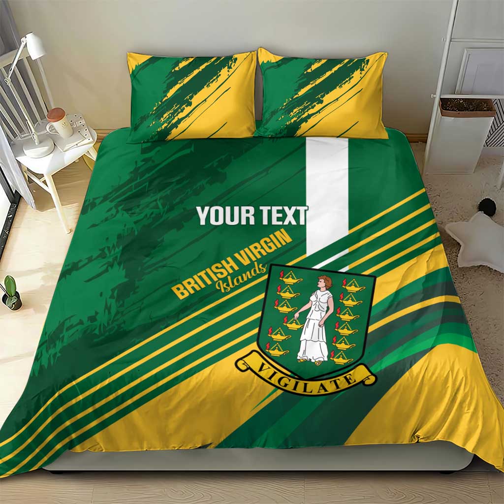 Custom British Virgin Islands Football Bedding Set Come On Nature Boys