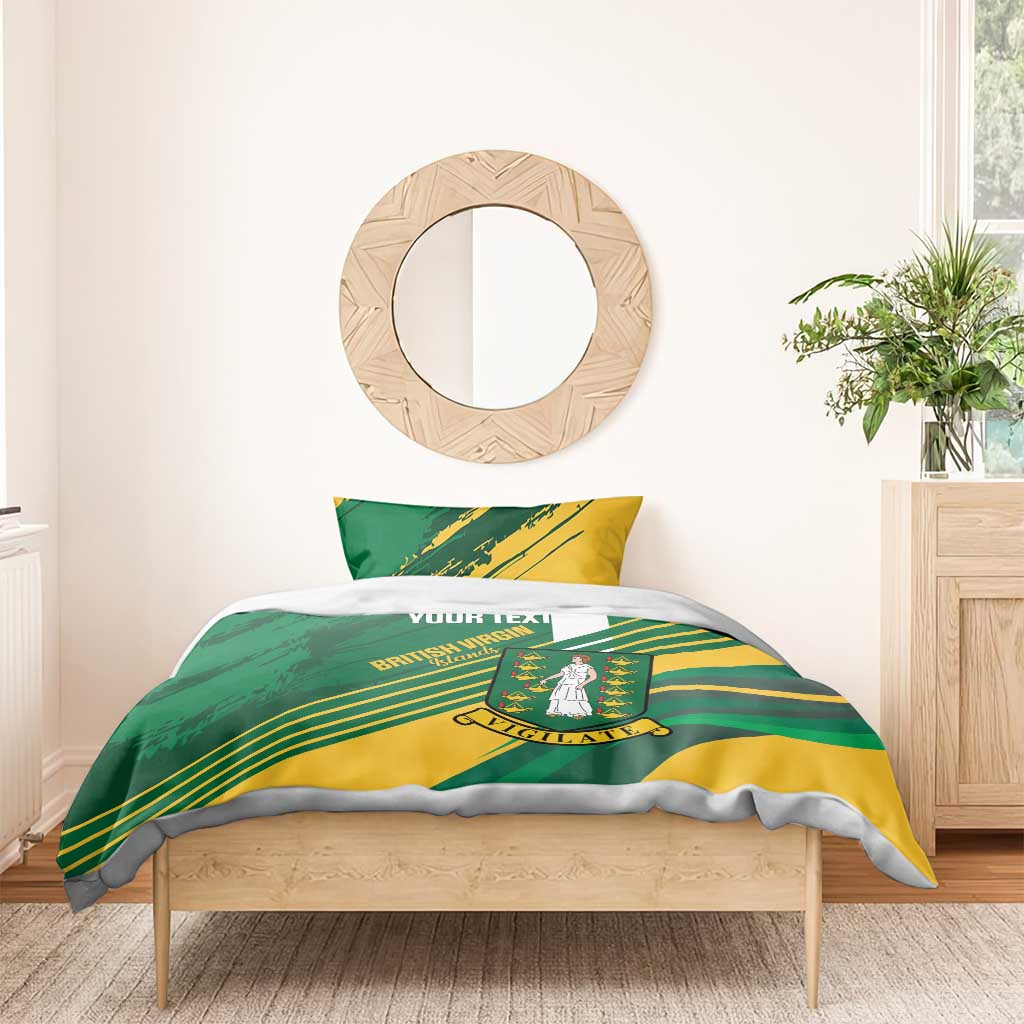 Custom British Virgin Islands Football Bedding Set Come On Nature Boys