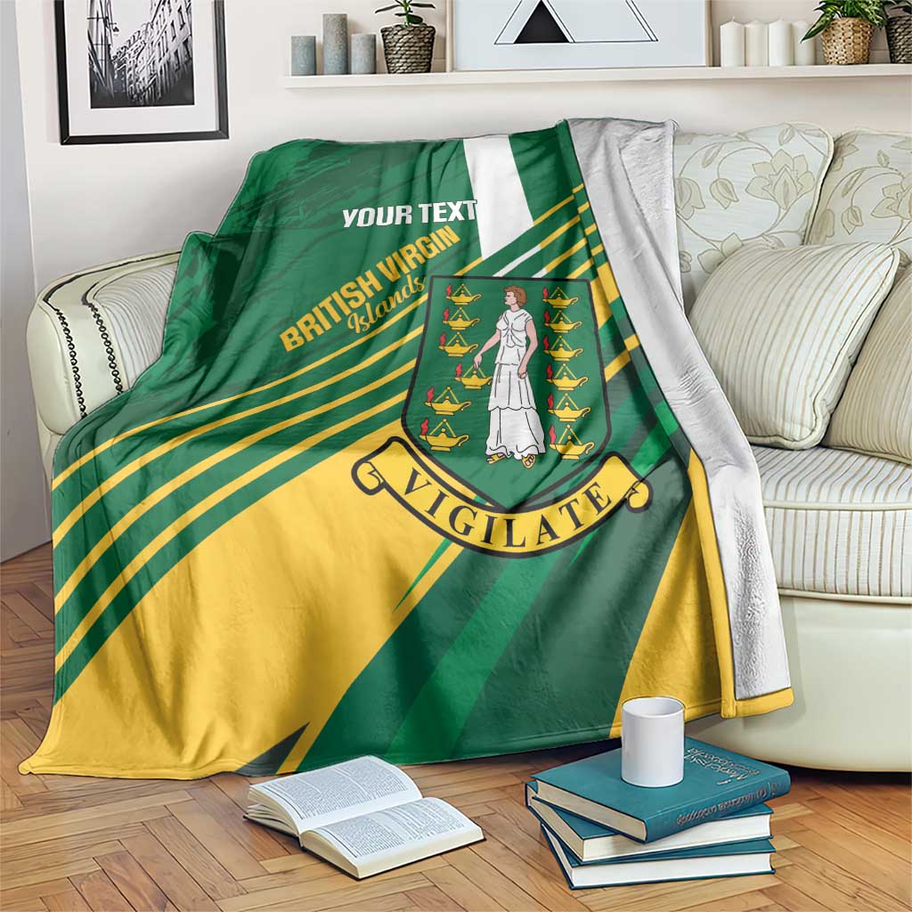Custom British Virgin Islands Football Blanket Come On Nature Boys