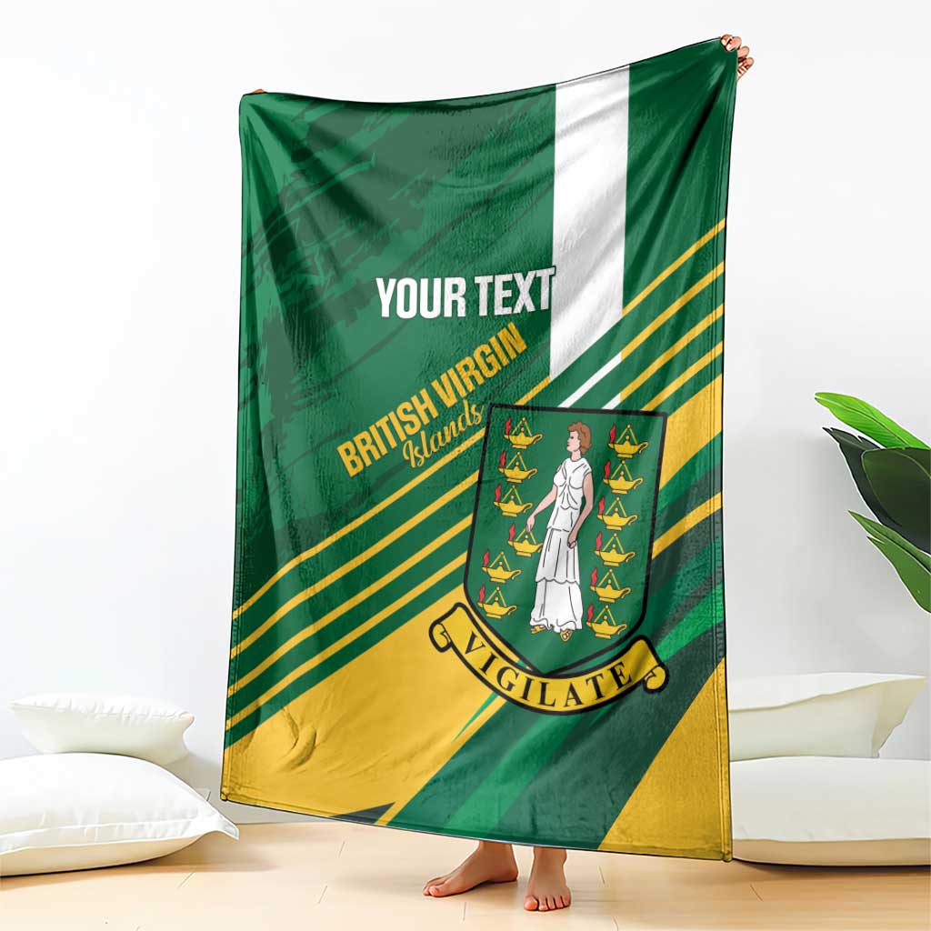 Custom British Virgin Islands Football Blanket Come On Nature Boys
