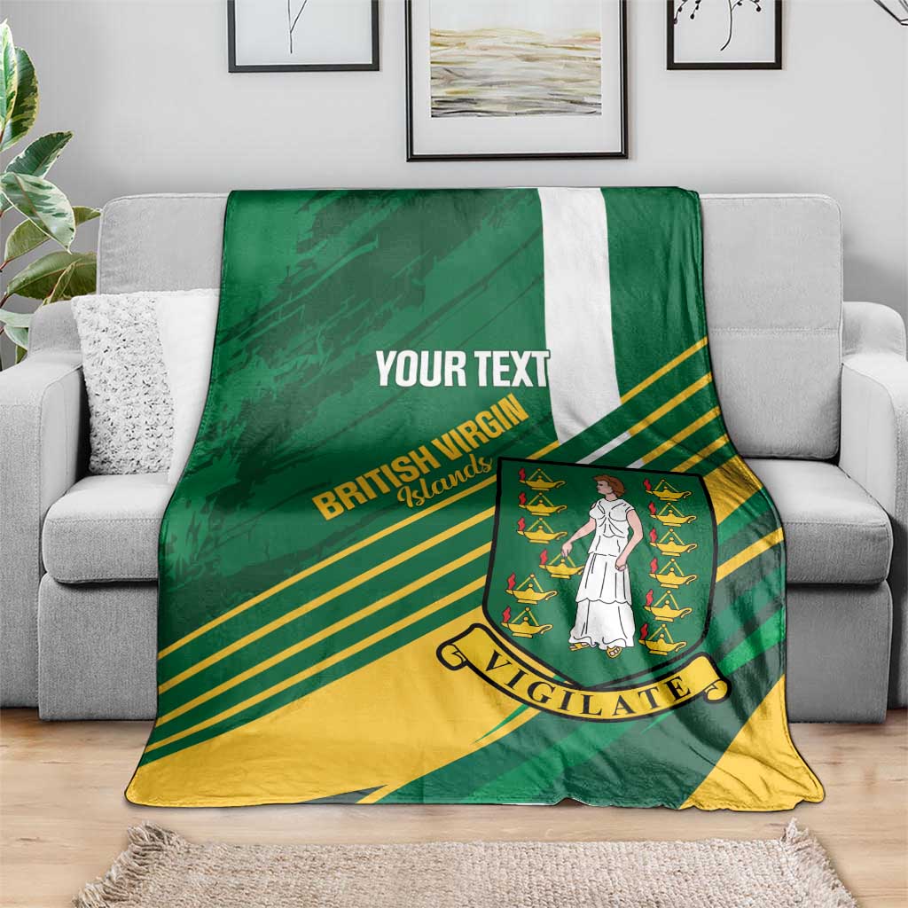 Custom British Virgin Islands Football Blanket Come On Nature Boys