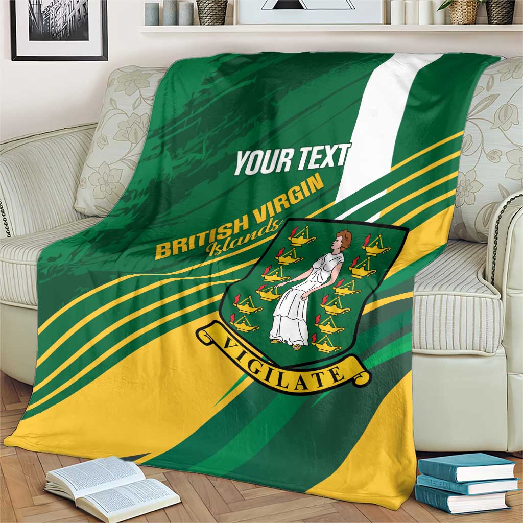 Custom British Virgin Islands Football Blanket Come On Nature Boys