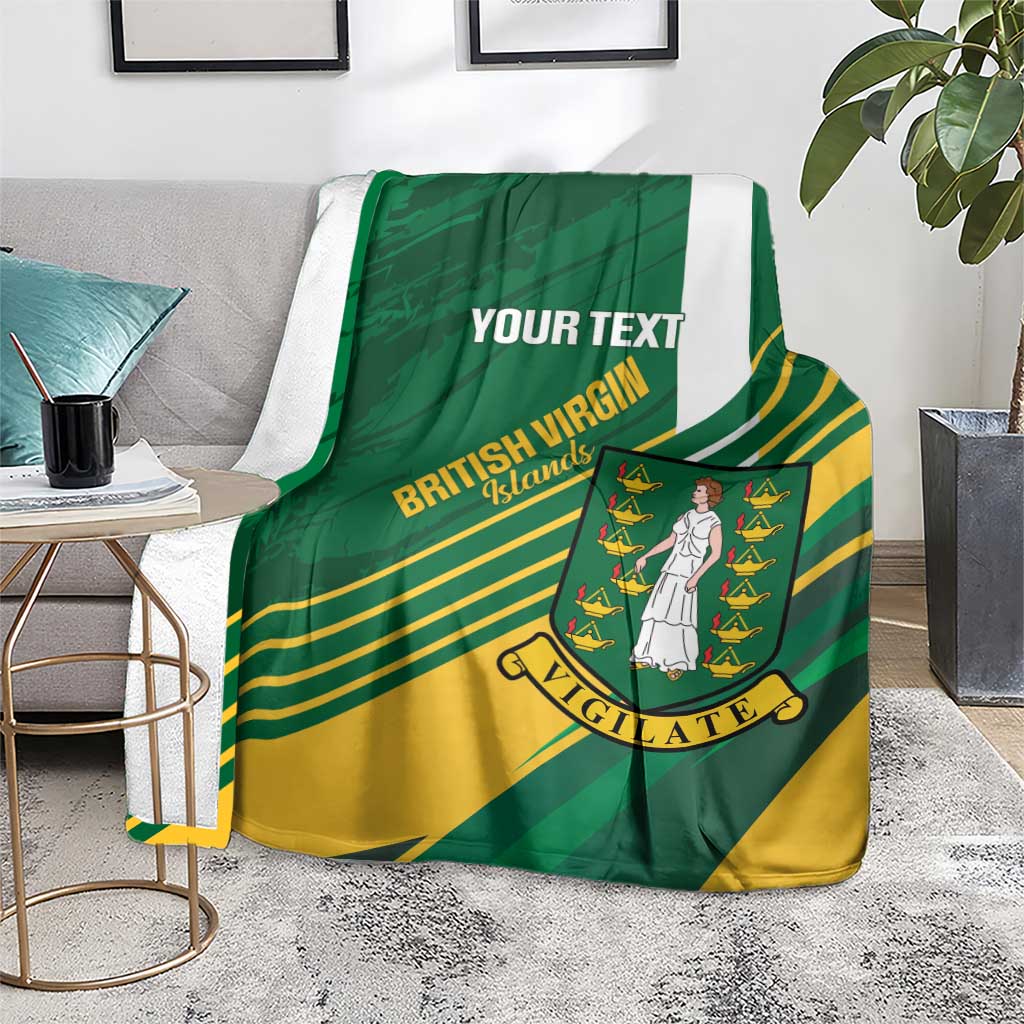 Custom British Virgin Islands Football Blanket Come On Nature Boys
