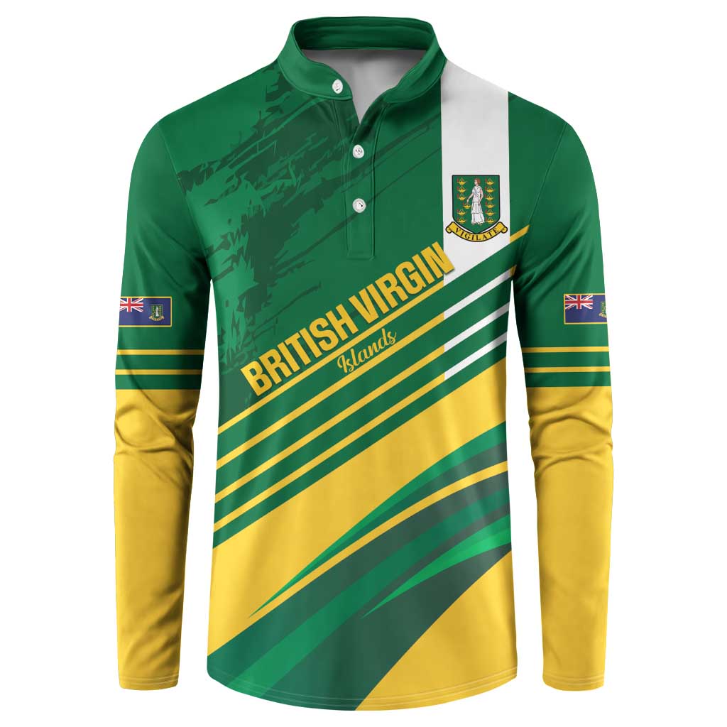 Custom British Virgin Islands Football Button Sweatshirt Come On Nature Boys