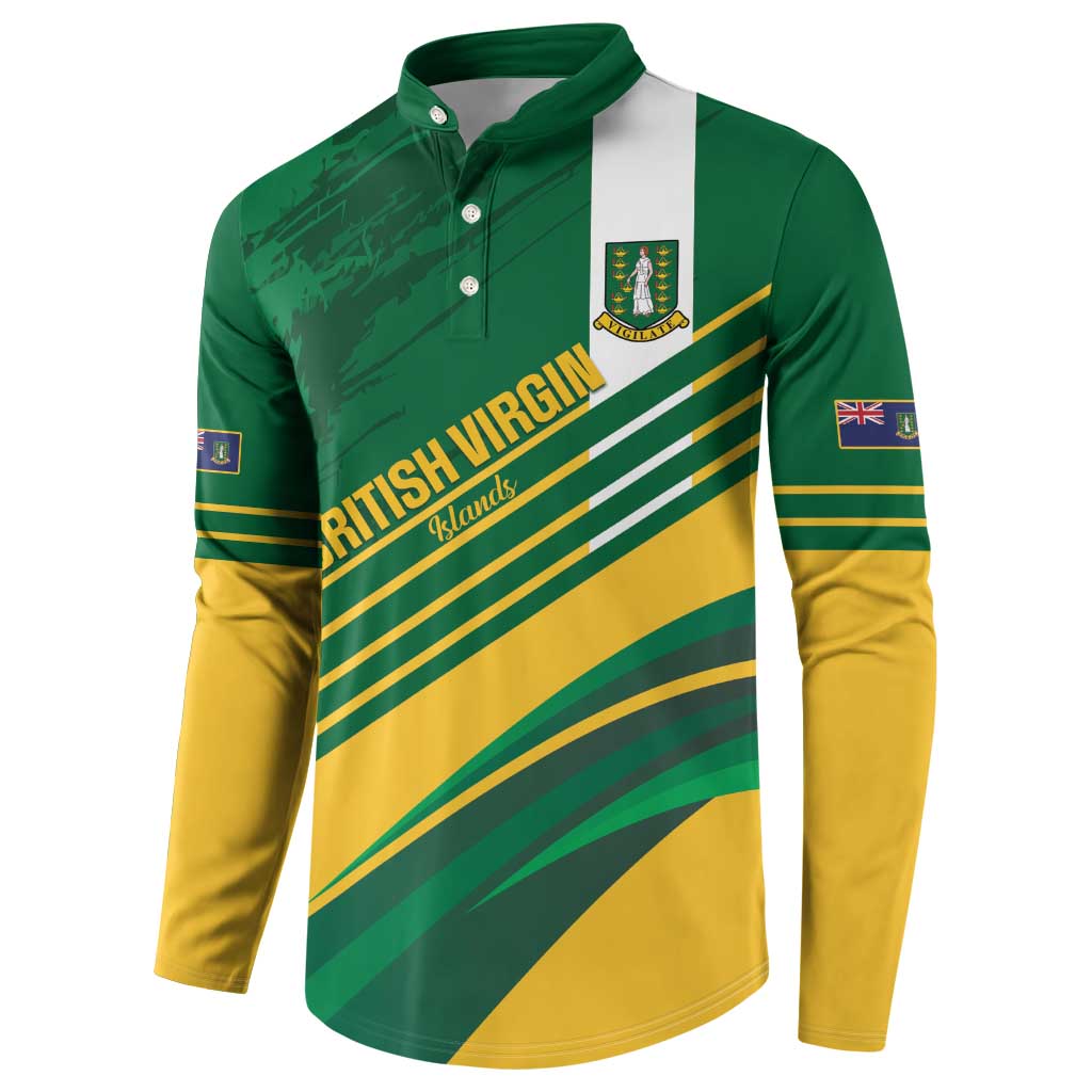 Custom British Virgin Islands Football Button Sweatshirt Come On Nature Boys