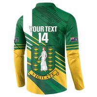 Custom British Virgin Islands Football Button Sweatshirt Come On Nature Boys