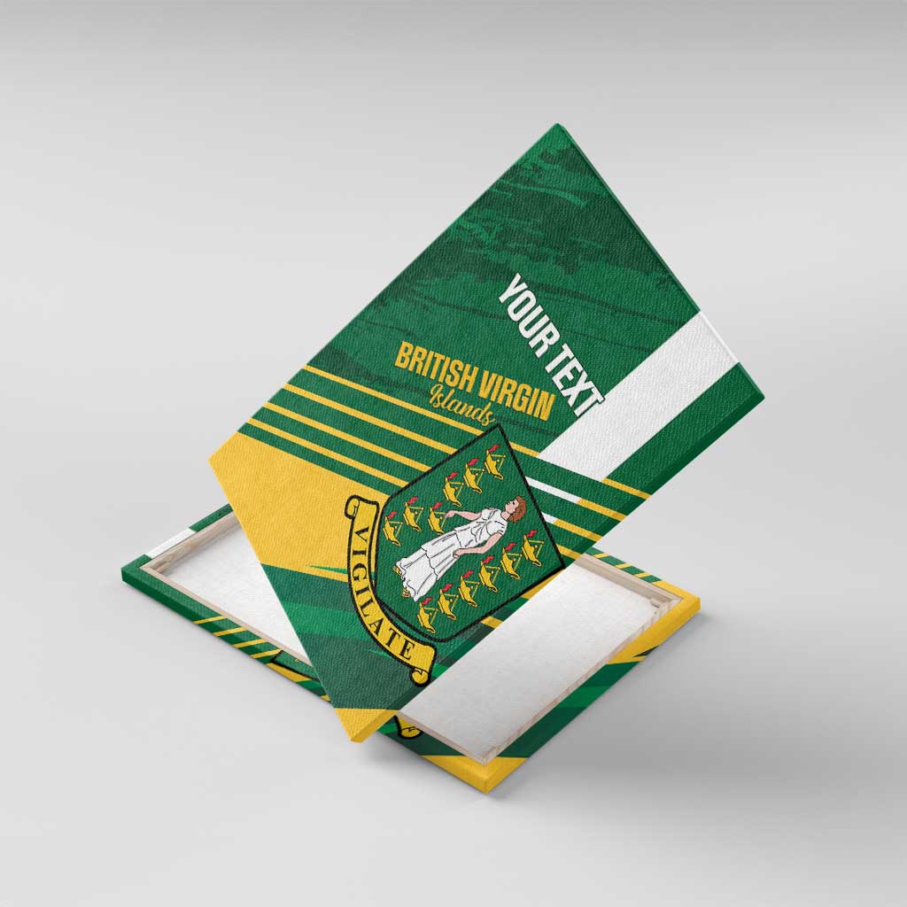 Custom British Virgin Islands Football Canvas Wall Art Come On Nature Boys