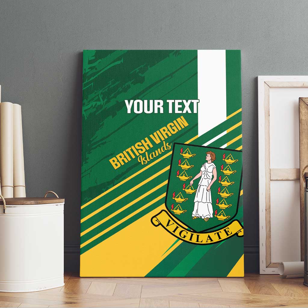 Custom British Virgin Islands Football Canvas Wall Art Come On Nature Boys