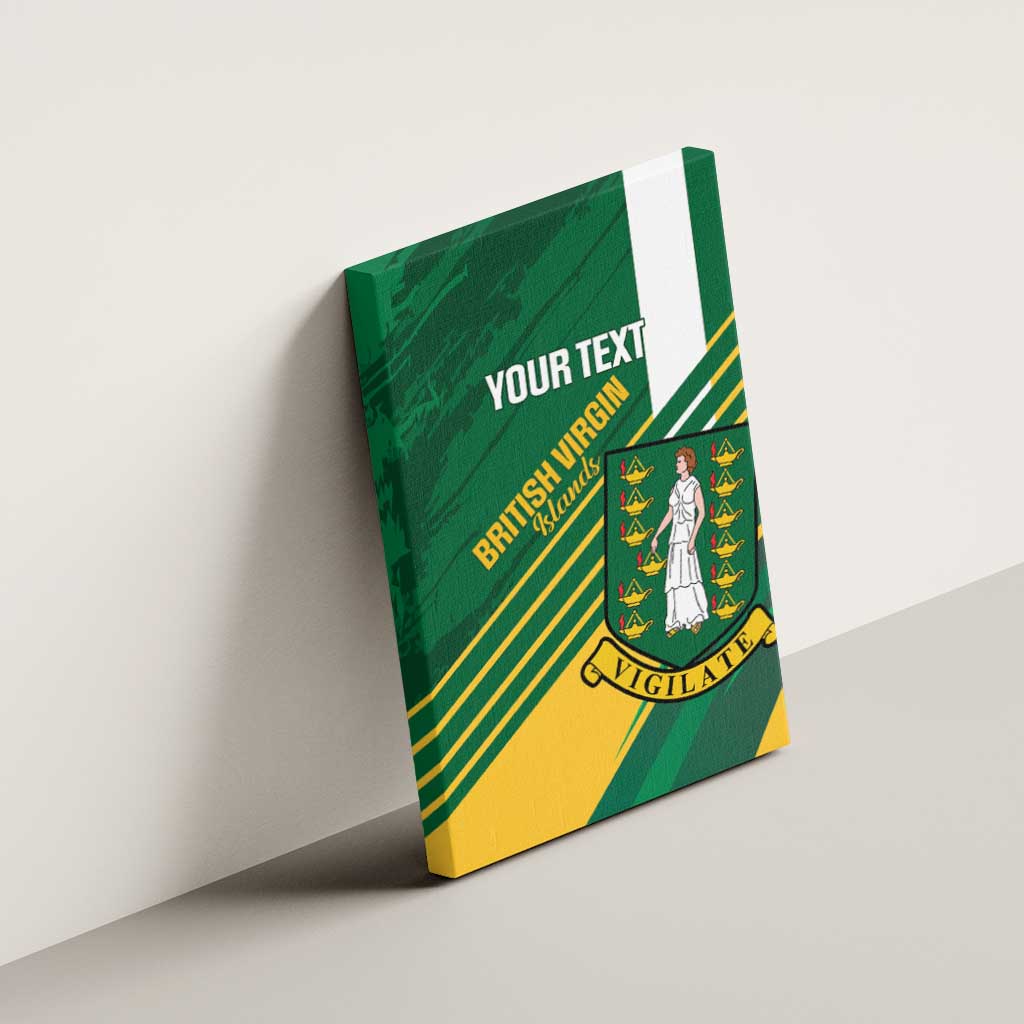 Custom British Virgin Islands Football Canvas Wall Art Come On Nature Boys