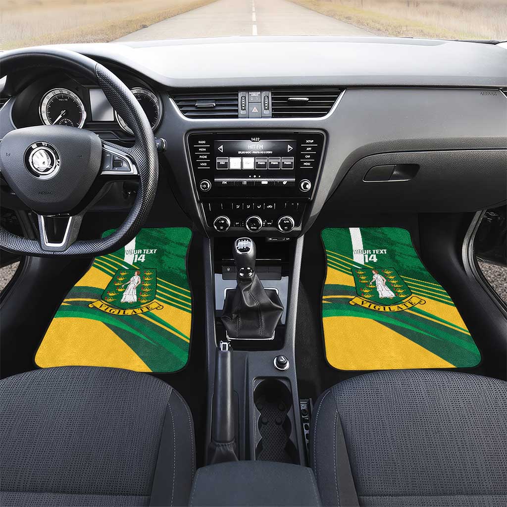 Custom British Virgin Islands Football Car Mats Come On Nature Boys
