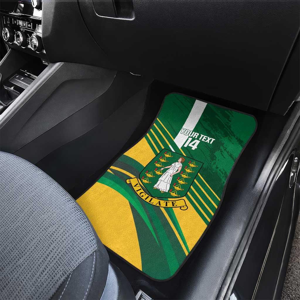 Custom British Virgin Islands Football Car Mats Come On Nature Boys