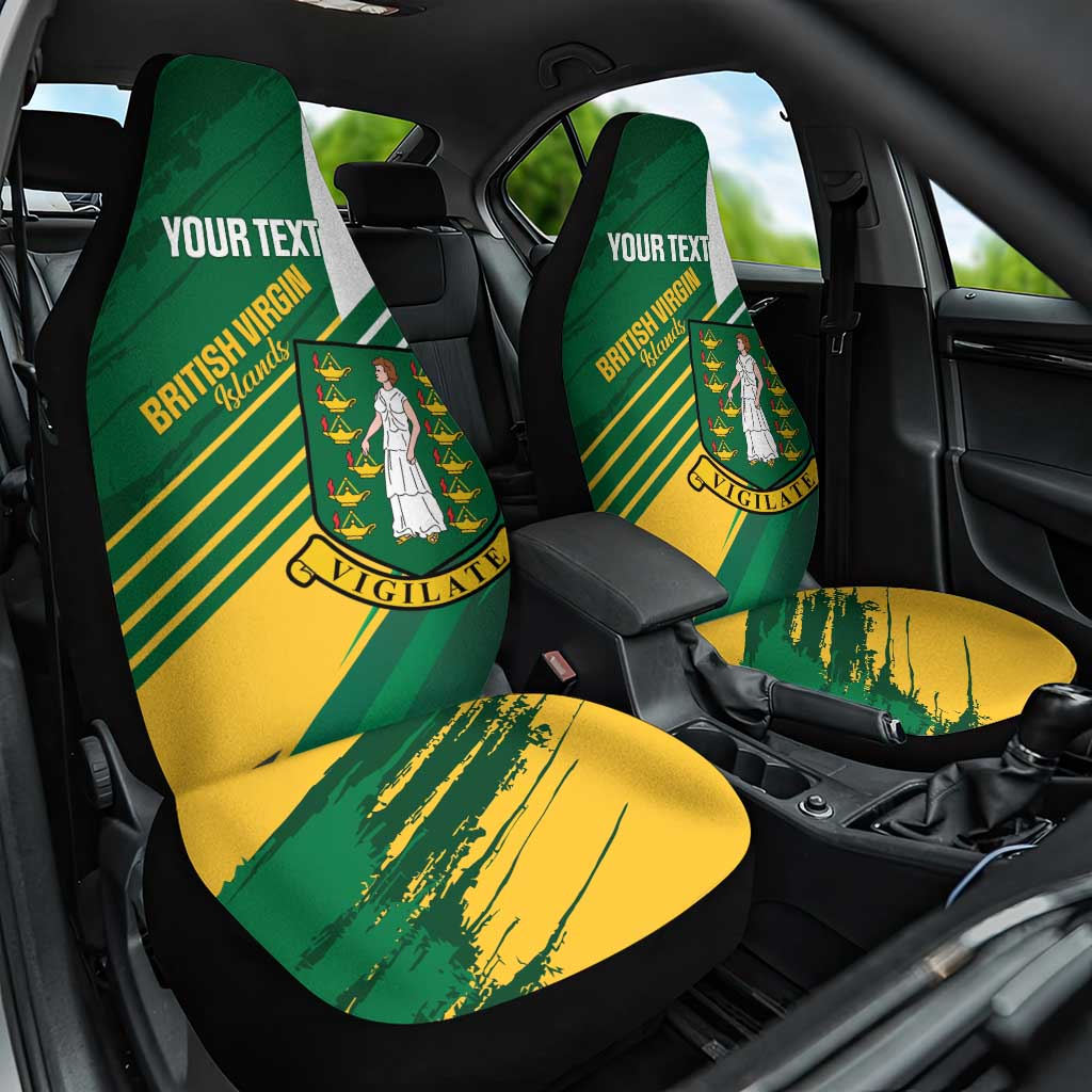 Custom British Virgin Islands Football Car Seat Cover Come On Nature Boys