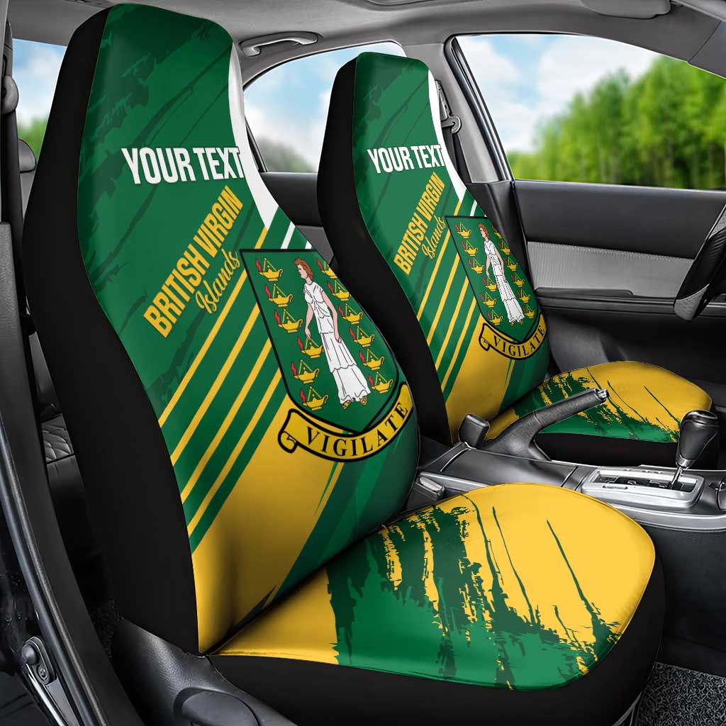 Custom British Virgin Islands Football Car Seat Cover Come On Nature Boys
