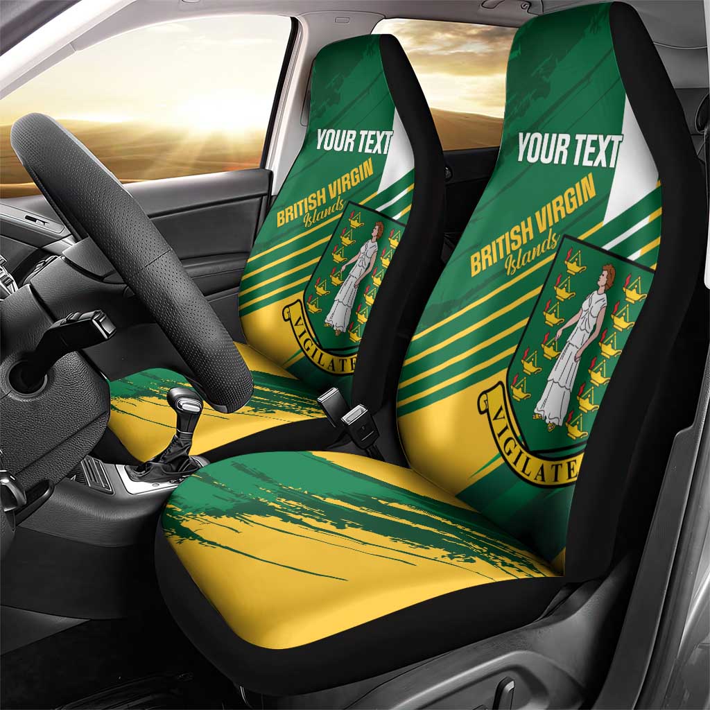 Custom British Virgin Islands Football Car Seat Cover Come On Nature Boys