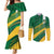 Custom British Virgin Islands Football Couples Matching Mermaid Dress and Long Sleeve Button Shirt Come On Nature Boys