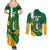 Custom British Virgin Islands Football Couples Matching Summer Maxi Dress and Long Sleeve Button Shirt Come On Nature Boys