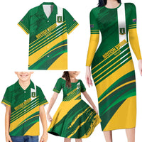 Custom British Virgin Islands Football Family Matching Long Sleeve Bodycon Dress and Hawaiian Shirt Come On Nature Boys