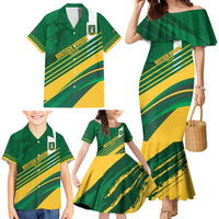 Custom British Virgin Islands Football Family Matching Mermaid Dress and Hawaiian Shirt Come On Nature Boys