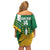 Custom British Virgin Islands Football Family Matching Off Shoulder Short Dress and Hawaiian Shirt Come On Nature Boys