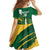 Custom British Virgin Islands Football Family Matching Short Sleeve Bodycon Dress and Hawaiian Shirt Come On Nature Boys
