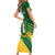Custom British Virgin Islands Football Family Matching Short Sleeve Bodycon Dress and Hawaiian Shirt Come On Nature Boys