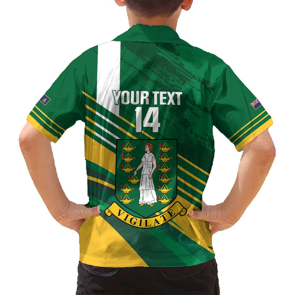 Custom British Virgin Islands Football Family Matching Summer Maxi Dress and Hawaiian Shirt Come On Nature Boys