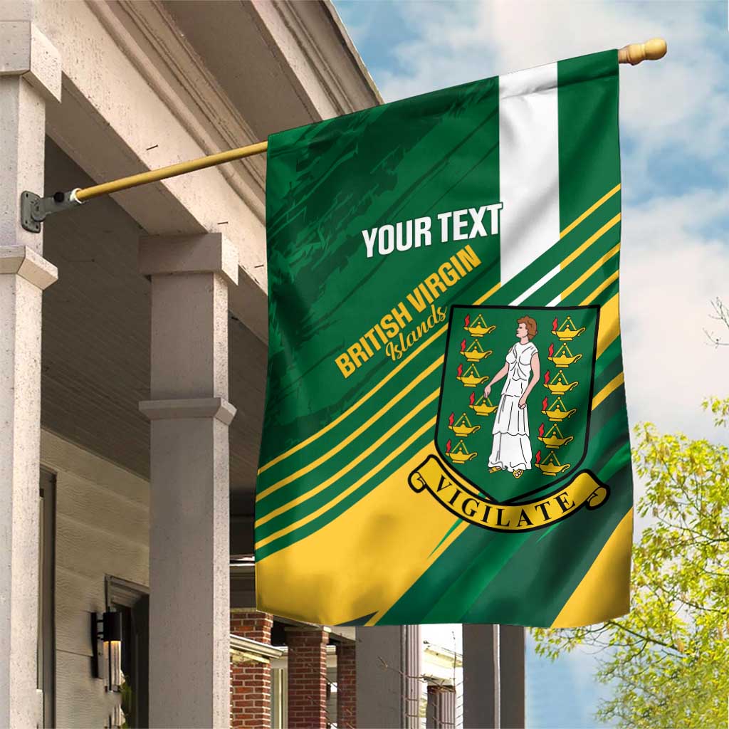 Custom British Virgin Islands Football Garden Flag Come On Nature Boys
