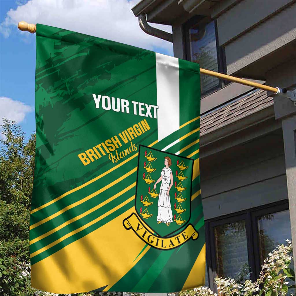 Custom British Virgin Islands Football Garden Flag Come On Nature Boys