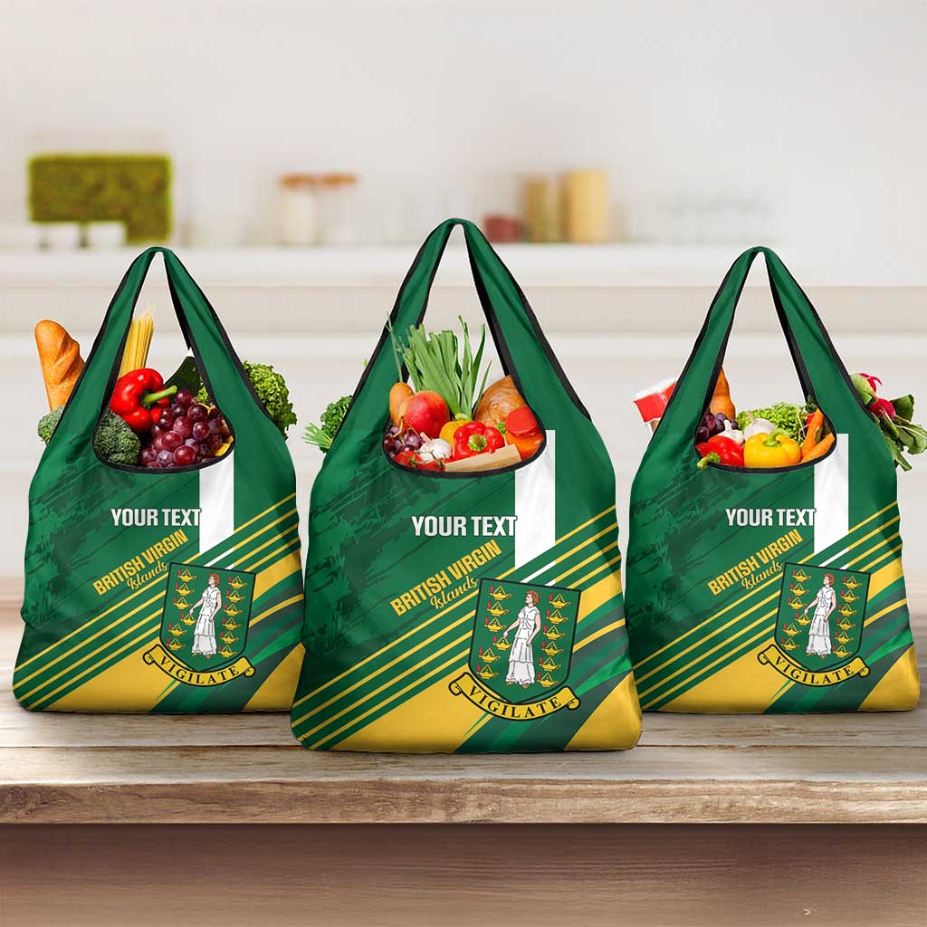 Custom British Virgin Islands Football Grocery Bag Come On Nature Boys