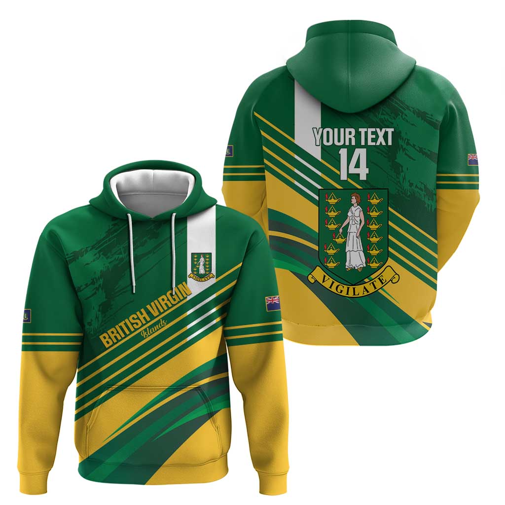Custom British Virgin Islands Football Hoodie Come On Nature Boys